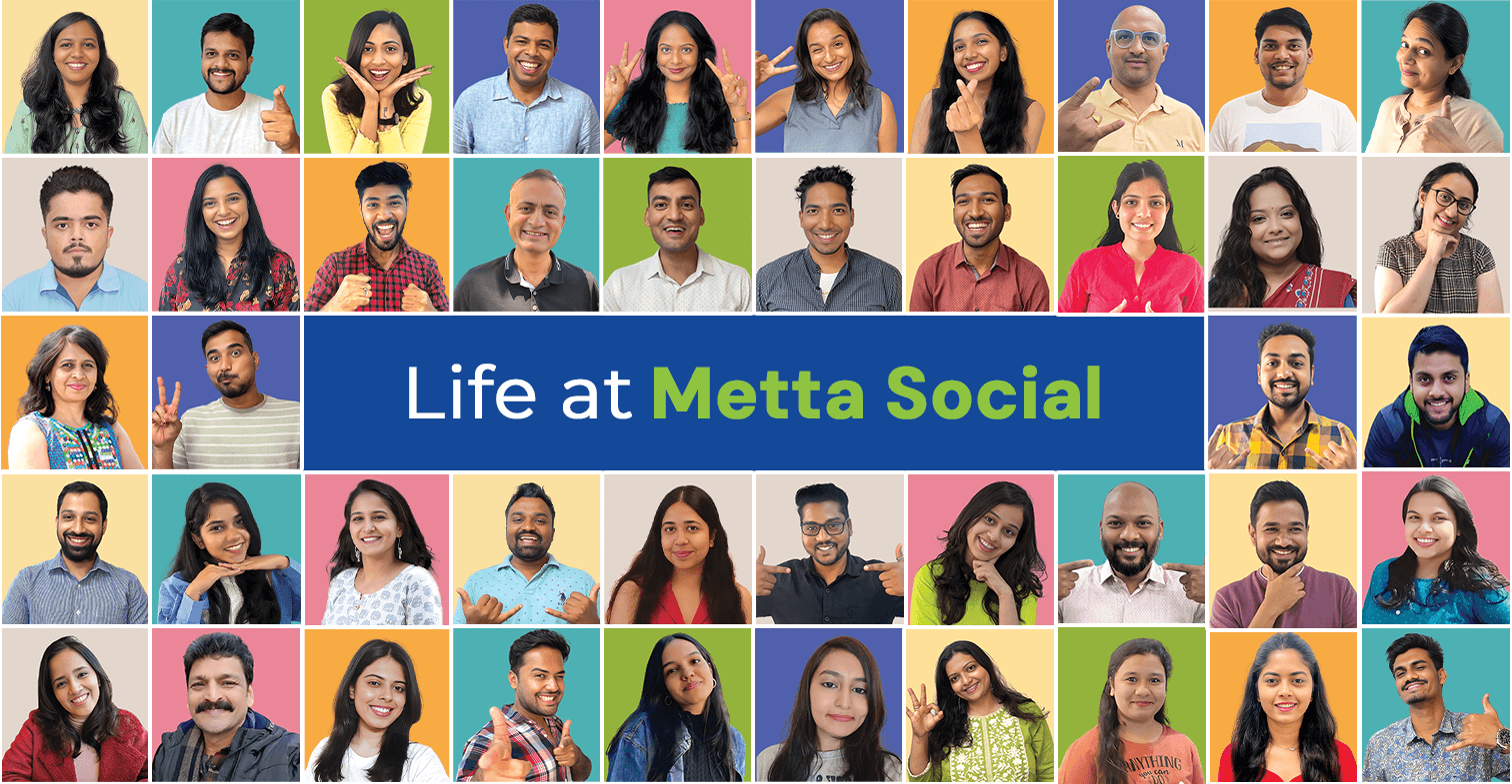 Collage of employees working at Metta Social